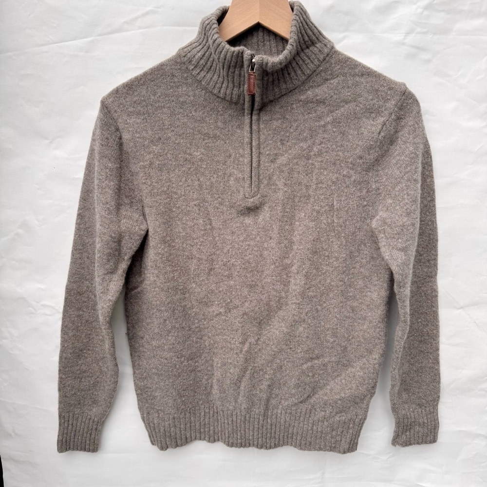 J. Crew // tan wool half zip pullover sweater style 97183 size extra small aug1